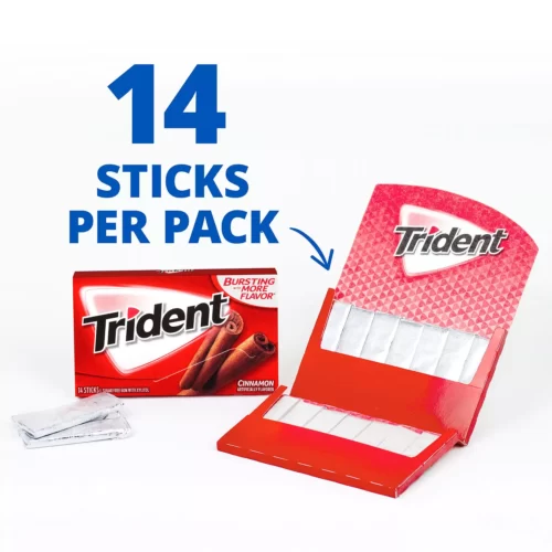 Chiclets trident canela