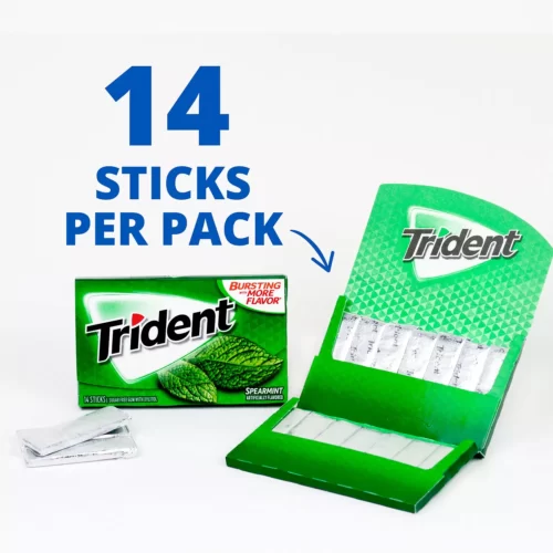 Chiclets trident menta verde