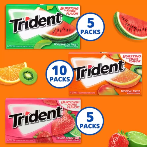 Chiclets trident surtido